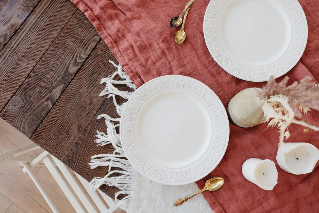 white-tableware
