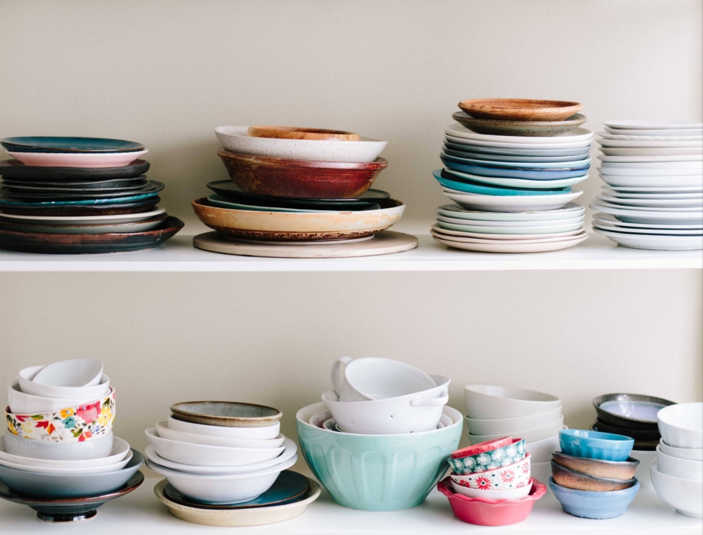 white-tableware